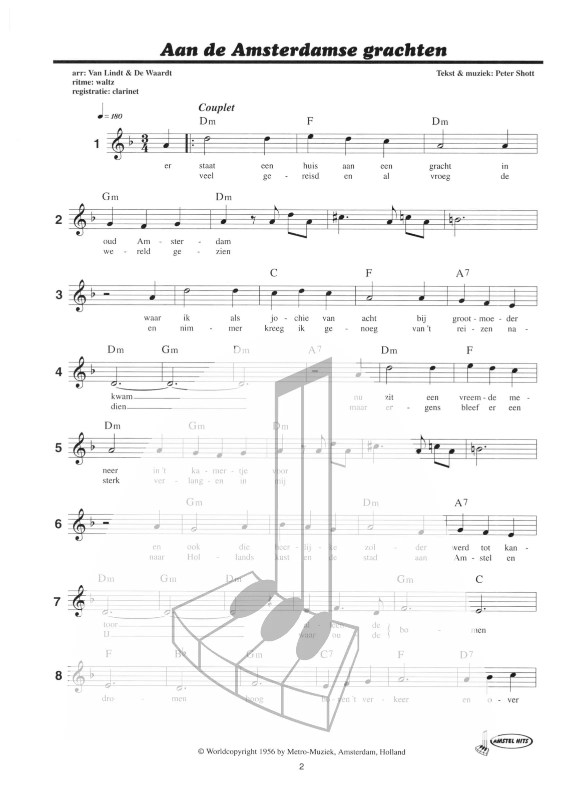 Voorbeeldpagina uit Amstel Hits