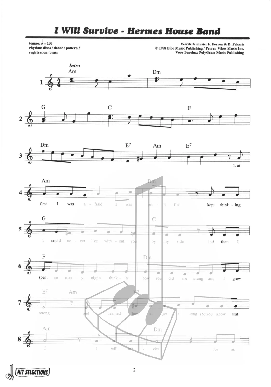 Voorbeeldpagina uit Hit Selections